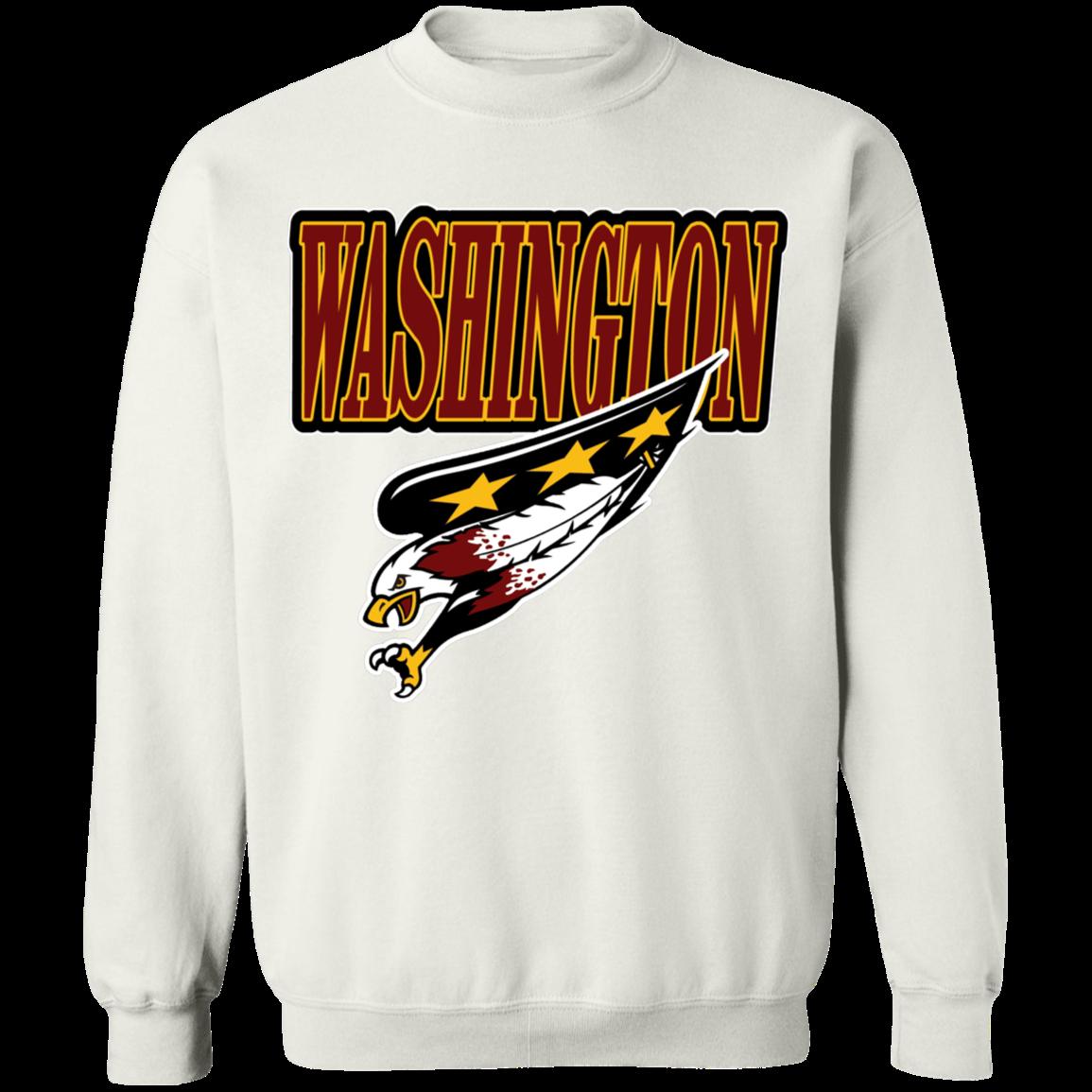 Washington Capitals RedSkins Vintage NHL NFL American Football Lover Sweatshirt Hoodie - Ideal For NFL and NHL Lovers - Image 3