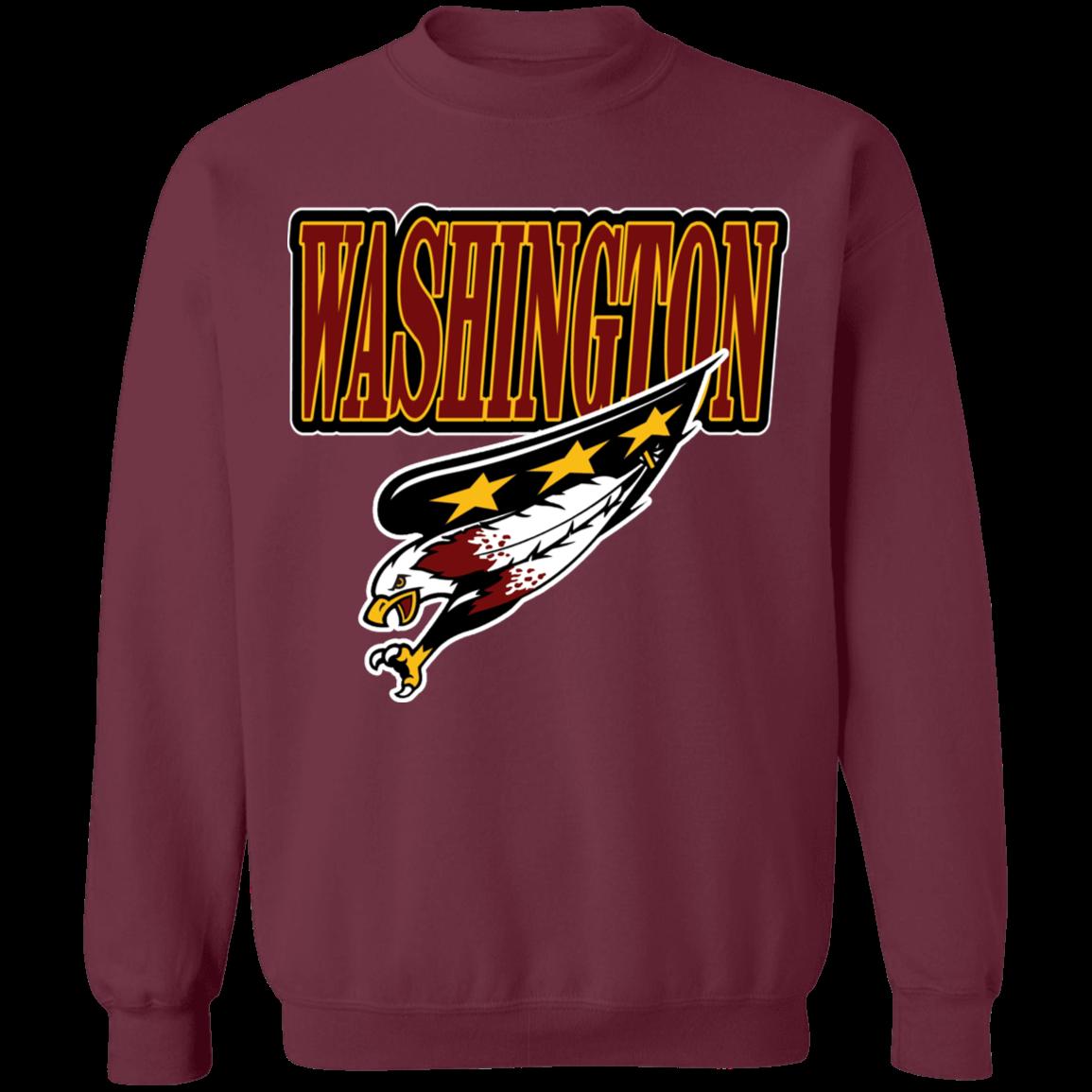 Washington Capitals RedSkins Vintage NHL NFL American Football Lover Sweatshirt Hoodie - Ideal For NFL and NHL Lovers - Image 4
