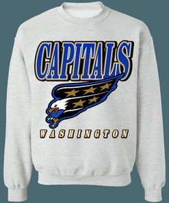 Washington Capitals Screaming Eagle Retro NHL Sweatshirt Hoodie TShirt - Perfect Gift For Hockey Fans