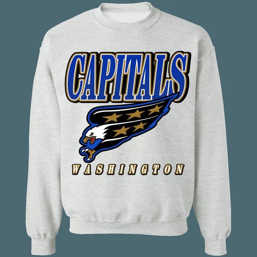 Washington Capitals Screaming Eagle Retro NHL Sweatshirt Hoodie TShirt - Perfect Gift For Hockey Fans