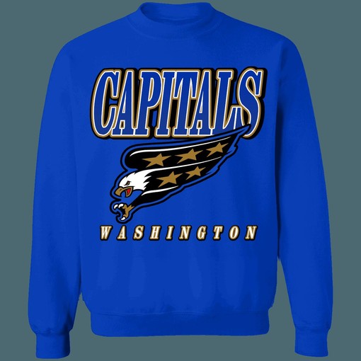 Washington Capitals Screaming Eagle Retro NHL Sweatshirt Hoodie TShirt - Perfect Gift For Hockey Fans - Image 3