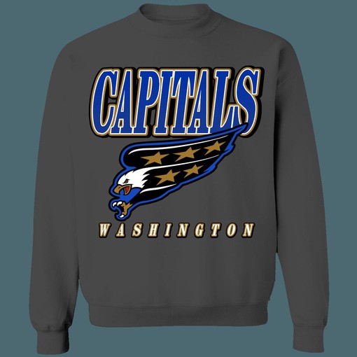 Washington Capitals Screaming Eagle Retro NHL Sweatshirt Hoodie TShirt - Perfect Gift For Hockey Fans - Image 4