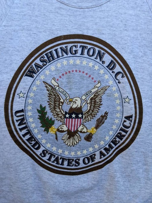 Washington D.C. Logo 90s Vintage Sweatshirt Hoodie Shirt, American University T Shirt, Retro NCAA Shirts - Image 2