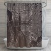 Washington DC Map Shower Curtain | Cityscape Industrial Bath Decor | Bathroom Curtains