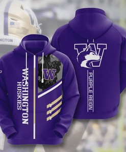 Washington Huskies Sport 3D Printed All Over Custom Hoodie