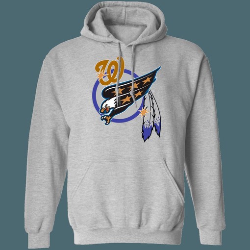 Washington NHL/NFL/NBA/MLB Mash-Up Hoodie Sweatshirt Sport Shirt - Ideal For True Fans of Sports - Image 4