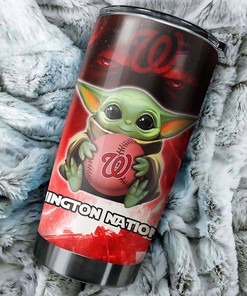 Washington Nationals Baby Yoda Edition MLB Tumbler - Personalized Design