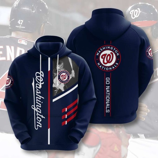 Washington Nationals Custom Sport All Over Print 3D Hoodie