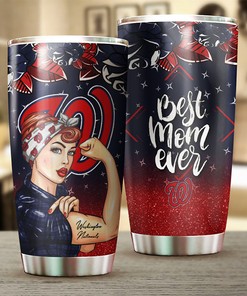 Washington Nationals MLB Tumbler for Personalized and Strong Best Moms with Iconic Logo