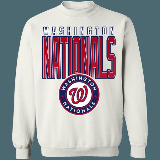 Washington Nationals Retro 90's MLB Crewneck Sweatshirt Hoodie Shirt - Perfect Gift For Baseball Fans