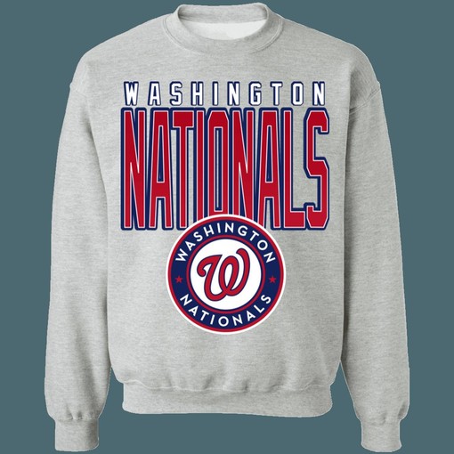Washington Nationals Retro 90's MLB Crewneck Sweatshirt Hoodie Shirt - Perfect Gift For Baseball Fans - Image 2
