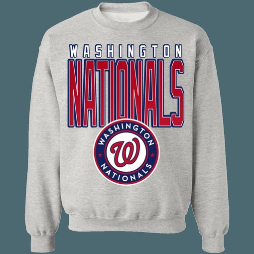 Washington Nationals Retro 90's MLB Crewneck Sweatshirt Hoodie Shirt - Perfect Gift For Baseball Fans - Image 3