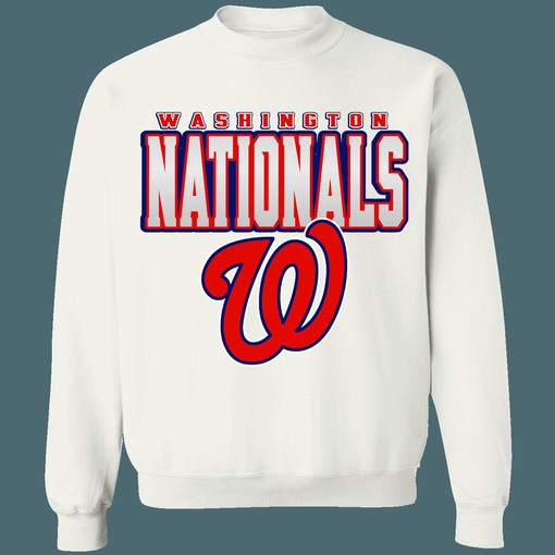 Washington Nationals Retro MLB Crewneck Sweatshirt Hoodie Shirt - Ideal For Fans of MLB