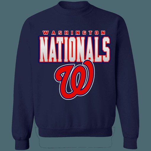 Washington Nationals Retro MLB Crewneck Sweatshirt Hoodie Shirt - Ideal For Fans of MLB - Image 4