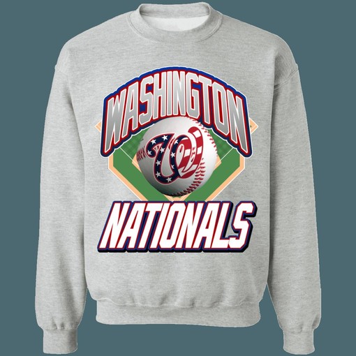 Washington Nationals Vintage MLB Crewneck Sweatshirt Hoodie Shirt - Perfect Gift For MLB Fans - Image 2