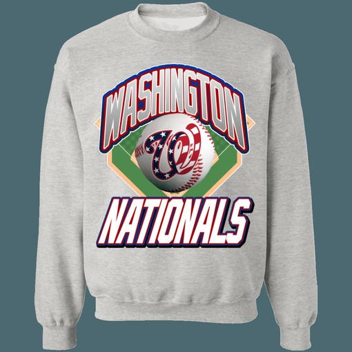 Washington Nationals Vintage MLB Crewneck Sweatshirt Hoodie Shirt - Perfect Gift For MLB Fans - Image 3