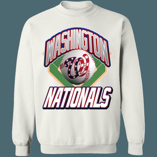 Washington Nationals Vintage MLB Crewneck Sweatshirt Hoodie Shirt - Perfect Gift For MLB Fans - Image 4