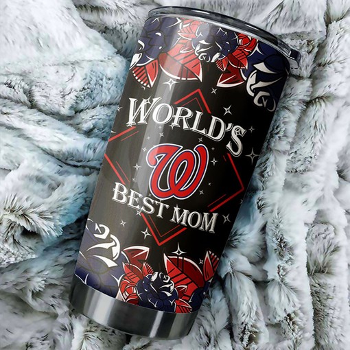 Washington Nationals World's Best Mom Edition MLB Tumbler - Personalized Design
