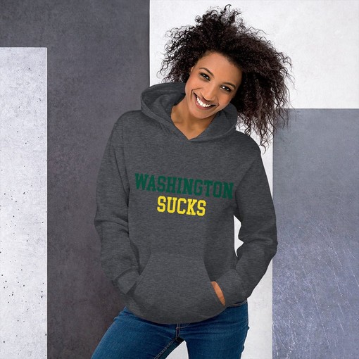 Washington Sucks Oregon Rivalry Hoodie Sweatshirt Sport Shirt for Fans - Image 3