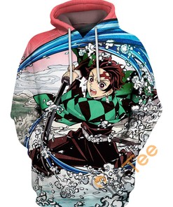 Water Wheel Lateral All Over Print 3D Hoodie