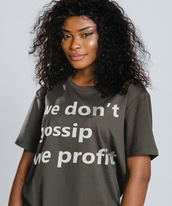 We Don't Gossip We Profit Shirt, Humorous Saying T-Shirt, Sarcastic Quotes Shirt, Movie Fans Gifts