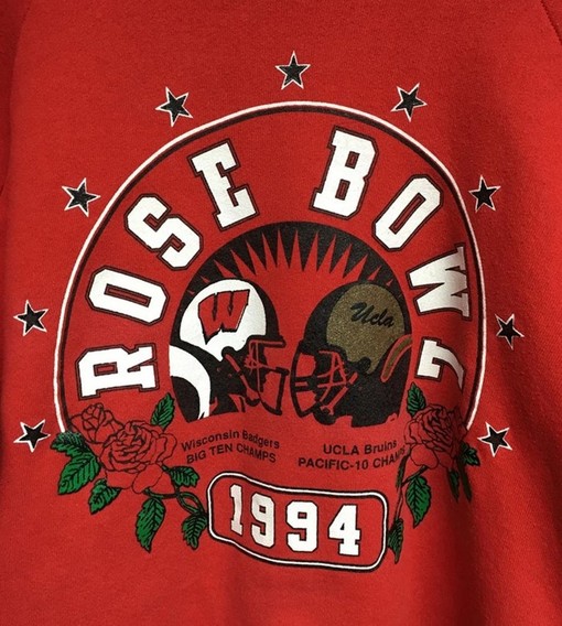 Wear Your NCAA Fan Gear with a Vintage Wisconsin Badgers Rose Bowl Football Sweatshirt or Crewneck - Image 2