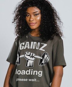 Weightlifting Gainz Loading Please Wait Unisex Tee, Weightlifting Gift and Fan Shirt