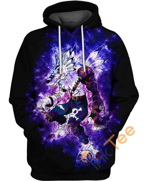 Weregarurumon Design 3D Printed All Over Custom Hoodie for Men