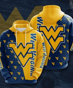 West Virginia Mountaineers All Over Print Hoodie in 3D with Eye Catching Design