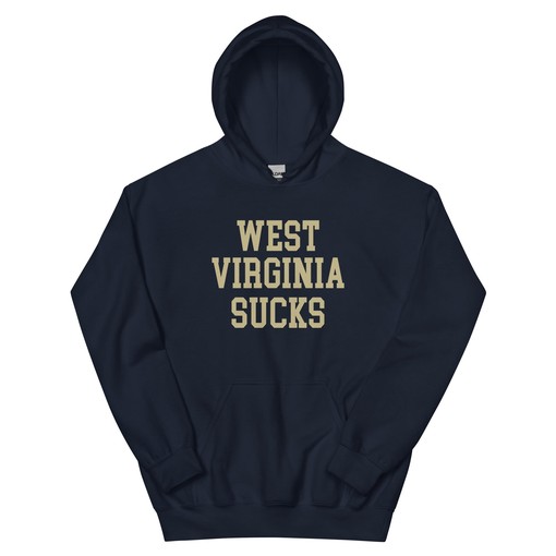 West Virginia Sucks Pitt Rivalry Hoodie Sweatshirt Sport Shirt for Fans
