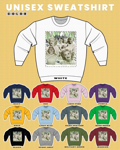 What Ever Happened to Baby Jane Sweatshirt, Bette Davis Homage Tee, Classic Movie Shirts for Women - Image 3
