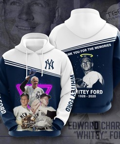 "Whitey Ford" New York Yankees 3D Hoodie - Classic All Over Print Design