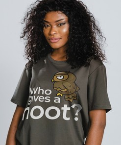 Who Gives A Hoot Owl Tee, Nocturnal Animal Unisex Shirt