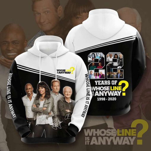 Whose Line Is It Anyway Customized 3D Printed Hoodie