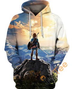 Wilderness Scenic Hoodie in 3D with All Over Print of Beautiful Nature Scenery