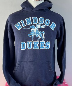 Windsor Dukes Sports 80s Vintage Blue Russell Athletic Hoodie Sweatshirt, Unisex Sweatshirt Hoodie Shirt, Sport Shirts