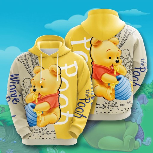Winnie The Pooh Custom All Over Print 3D Hoodie Design