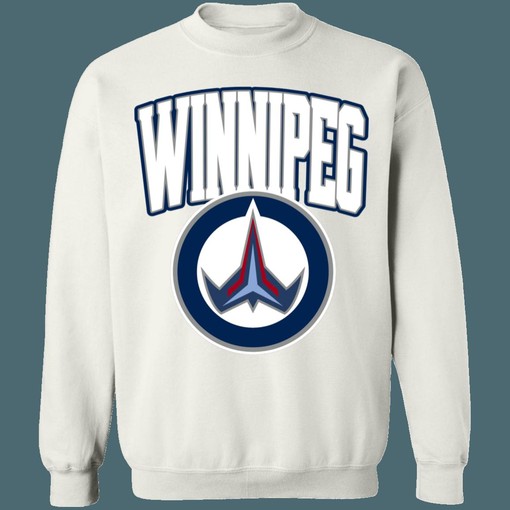 Winnipeg Jets Atlanta Thrashers Vintage NHL Mash-Up Unisex Sweatshirt Hoodie Shirt - Retro Style - Image 3