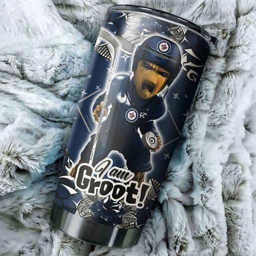 Winnipeg Jets I Am Groot NHL Tumbler - Must-Have for Fans
