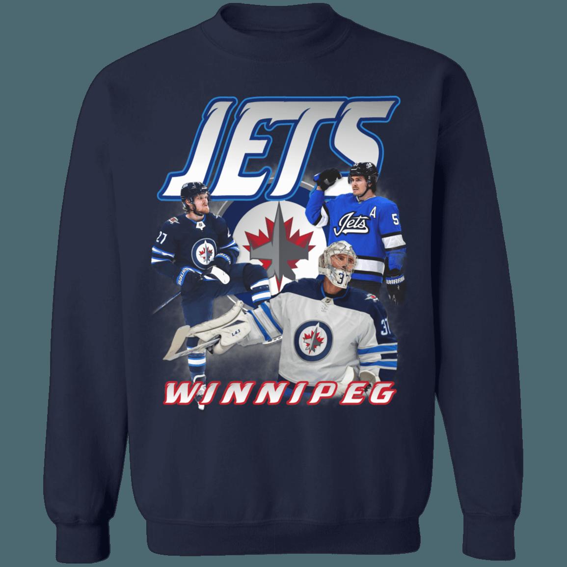 Winnipeg Jets Player Mash Vintage NHL Sweatshirt Hoodie T-Shirt For Hockey Fans - Image 3