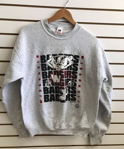 Wisconsin Badger State Pullover Sweatshirt - NCAA Football Fan Gear - Vintage Design for Sports Fanatics