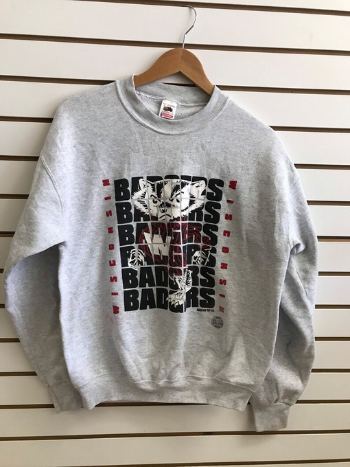 Wisconsin Badger State Pullover Sweatshirt - NCAA Football Fan Gear - Vintage Design for Sports Fanatics