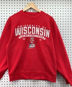 Wisconsin Badgers Final Four Sweatshirt - Classic NCAA Apparel for Fans with mens sport shirts