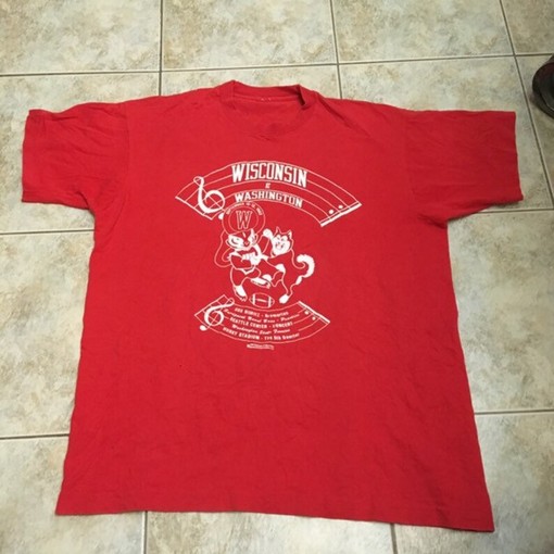 Wisconsin Badgers Football Shirt - Vintage NCAA Gear for Fans with college shirts