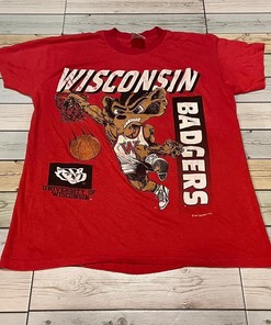 Wisconsin Badgers NCAA Basketball Sport University American Sweatshirt, Gifts for NCAA Sports Fans