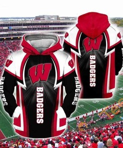Wisconsin Badgers NCAA Fan Gear Hoodie with 3D Print for Memorable Look