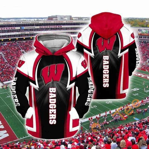 Wisconsin Badgers NCAA Fan Gear Hoodie with 3D Print for Memorable Look