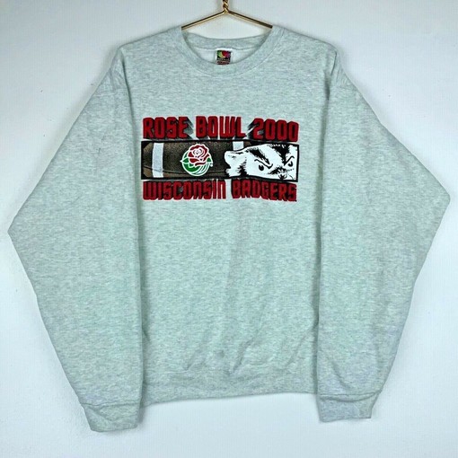 Wisconsin Badgers Rose Bowl Crewneck Sweatshirt - NCAA Football Gear for Fans with ncaa shirts women