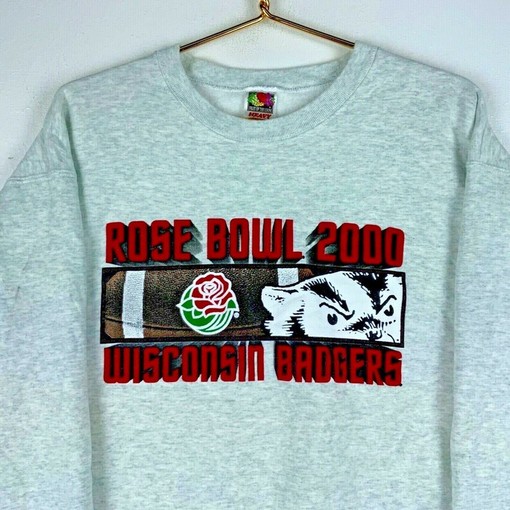 Wisconsin Badgers Rose Bowl Crewneck Sweatshirt - NCAA Football Gear for Fans with ncaa shirts women - Image 2