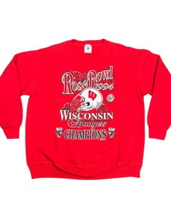Wisconsin Badgers Rose Bowl Sweatshirt - NCAA Football Gear for Fans with ncaa shirts for men